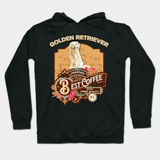 Golden Retriever Best Coffee - Dog Owner Coffee Lover Gifts Hoodie